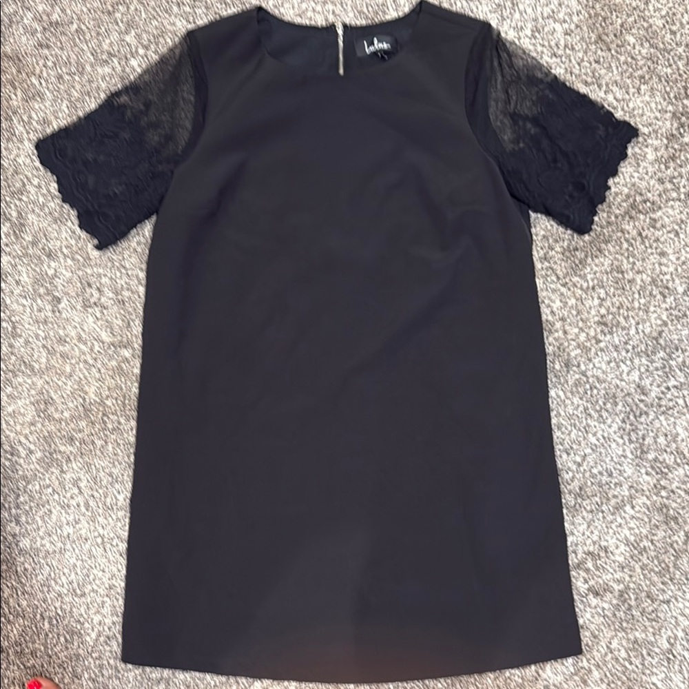 Lulu's Chic Black Zippered Dress